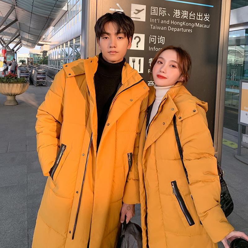 Winter Thick Women Down Jacket Fashion Hooded X-Long Warm Duck Down Coat High Quality Brand Clothing Plus Size