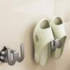 Sturdy Suction Cup Slipper Holder Simple Install Suction Cup Slipper Rack Elegant Shoes Stand for Bathroom Spaces