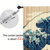 2pcs   Spring Summer Curtains Japanese Wave Art Art Digital Print Drapes Fabric Gifts for Bedroom & Living Room - Contemporary