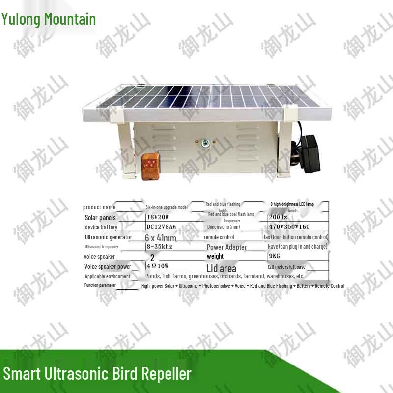 Smart Solar Ultrasonic Bird Repeller