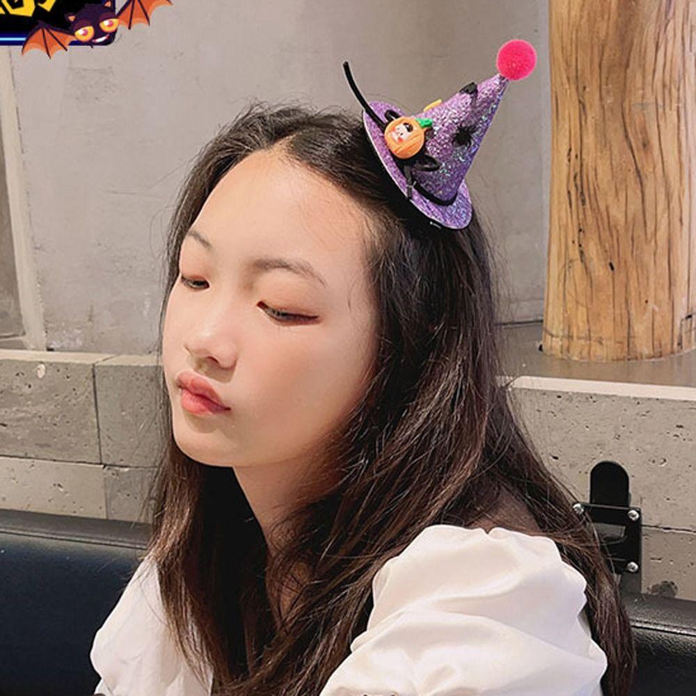 Star Bat Headband Bat Pumpkin Hairband Cute Halloween Hair Hoop  Party