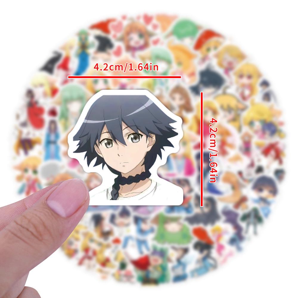 100 Cartoon Anime Fox Spirit Matchmaker Stickers for Notebook, Water Bottle, Luggage, Car, Scooter