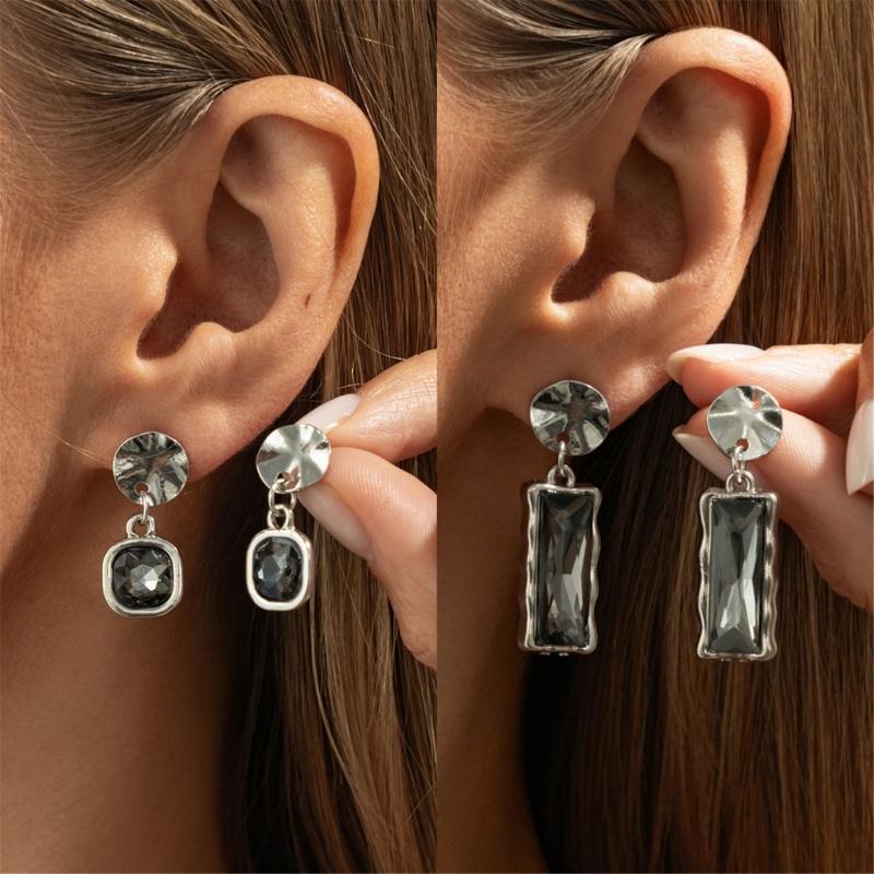 Acrylic Alloy Dangle Earrings Unique Artistics Portable for Fashion Women
