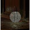 Solar Lantern - SMART GARDEN - Openwork Metal Damask - Bronze - Solar Energy - Oriental Atmosphere