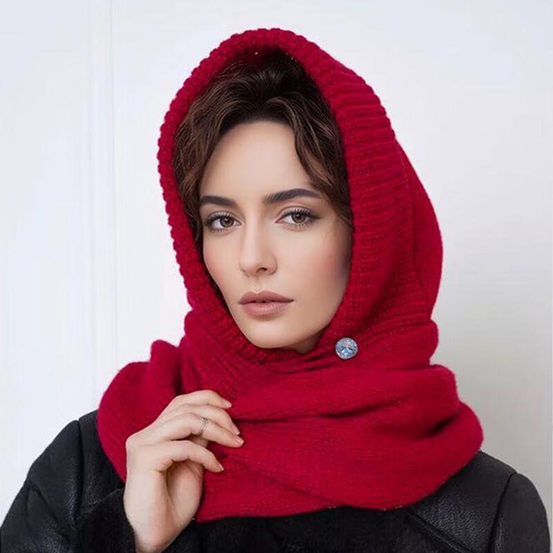 

Унисекс вязаная шапка и шарф-крест 2-в-1