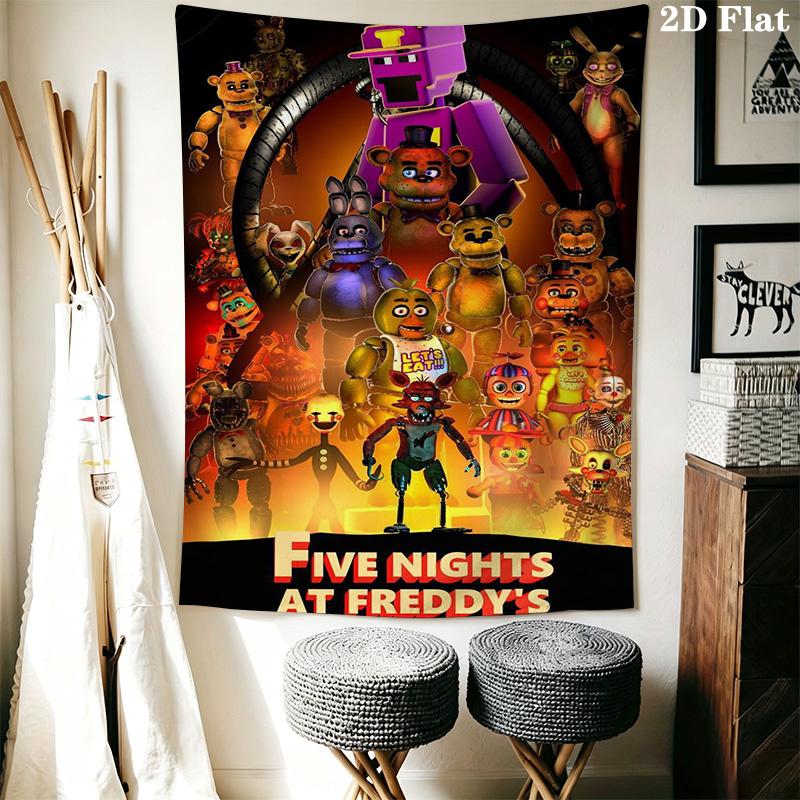 Five Nights Freddy'S Horror Anthology Tapestry Wallmounted Background Cloth Work Of Art Homestay Soft Decoration Tapestry Background Cloth