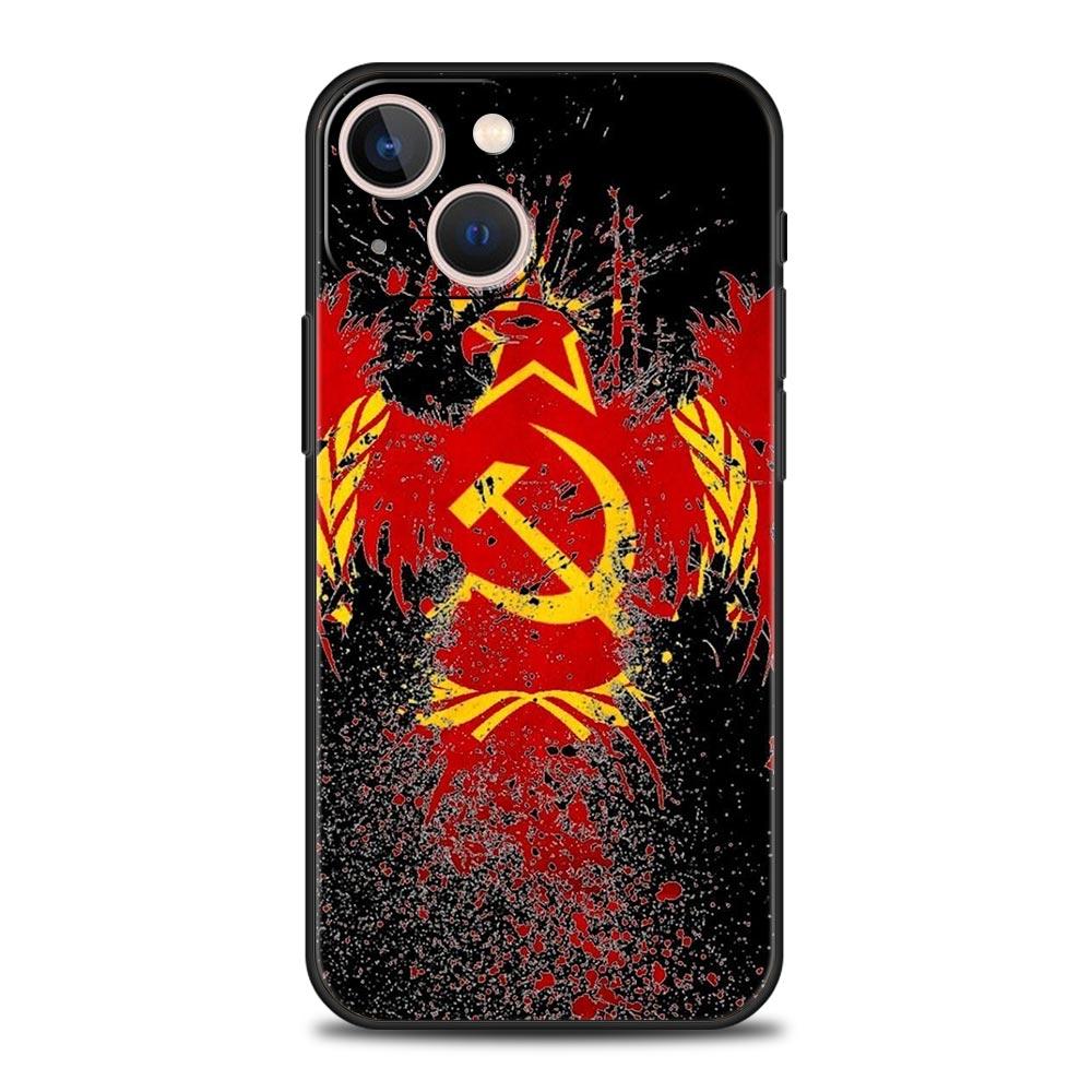 Vintage USSR CCCP Luxury Phone Case For iPhone 15 16 14 13 12 11 Pro Max 7 8 Plus Shell iPhone X XR XS Max SE Cover Fundas