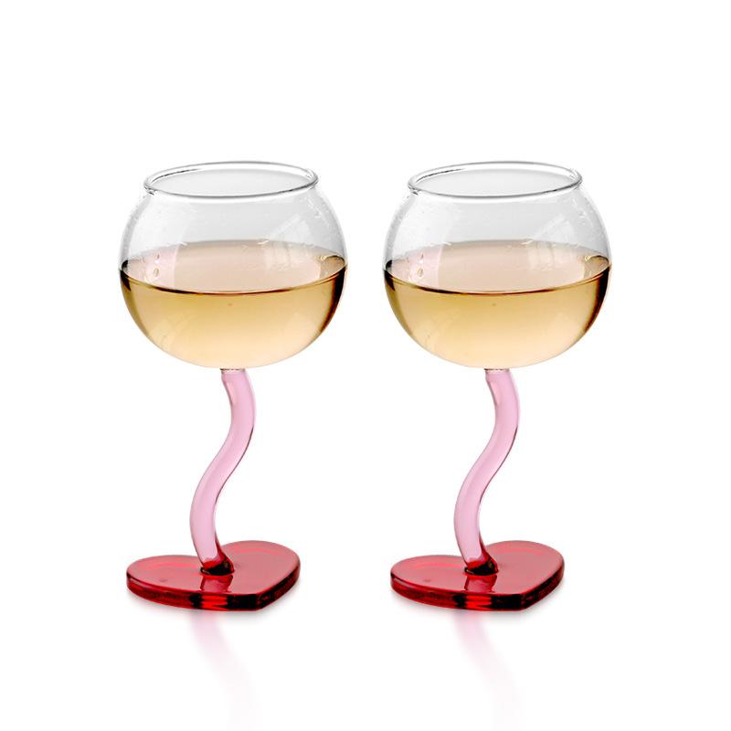 Wine Glass Cups Goblet Glasses for Drinking Funny Mug Aesthetic Glass Cup Drinkware Cute Mugs Wineglass Transparent Pretty Bar