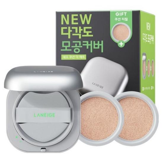 LANEIGE NEW Neo Cushion Matte Set 15g + Refill 15g x 2P SPF Foundation Cushion 21W 21W