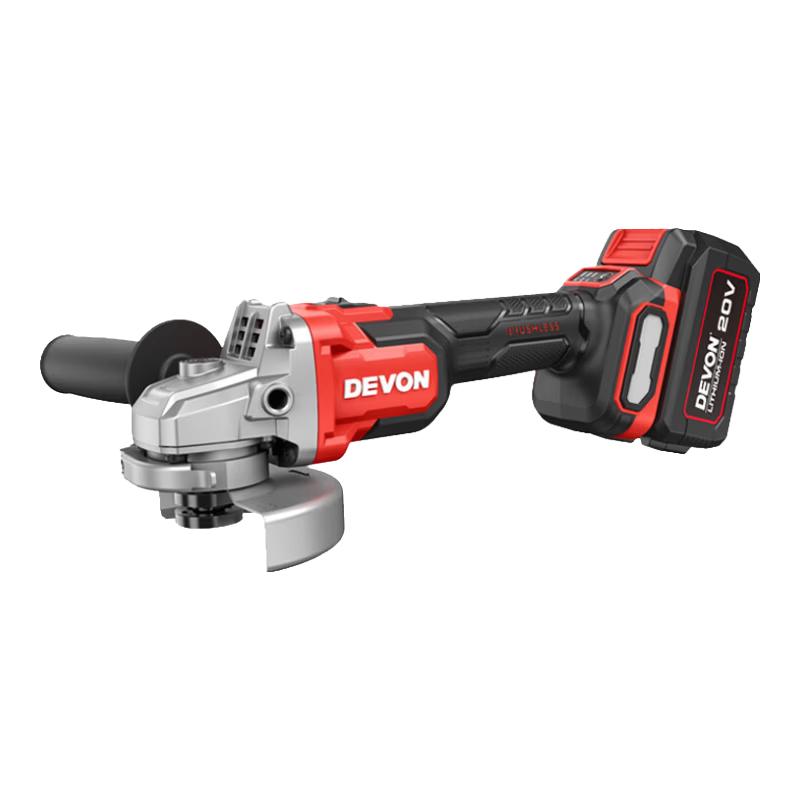Devon 20V Cordless Brushless Angle Grinder CN plug (adapter included)