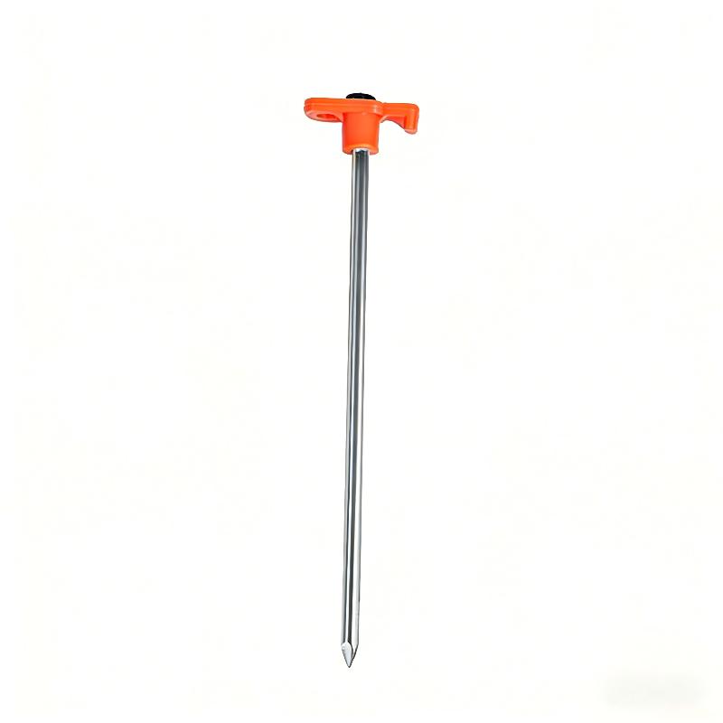 Fluorescent Outdoor Tent Peg 25cm Glow Camping Stakes Heavy Duty Ground Nails for Shelter Hiking Secure Fastening 10pcs