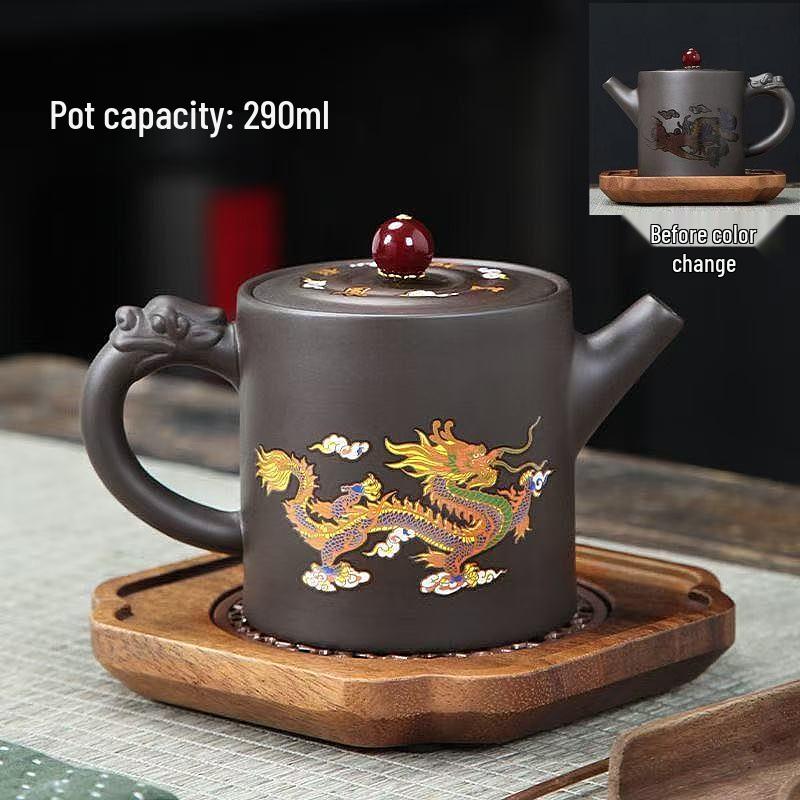 Original Ore Color-Changing Phoenix Cry Purple Clay Teapot - Large Capacity for Brewing Tea