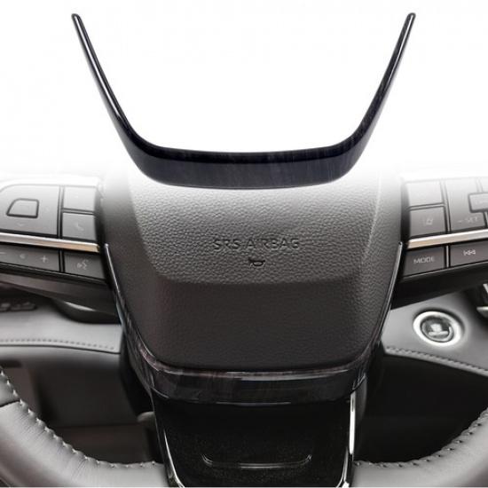 For Toyota Highlander 2020-2023 Wood Grain Steering Wheel Center Stripe Cover