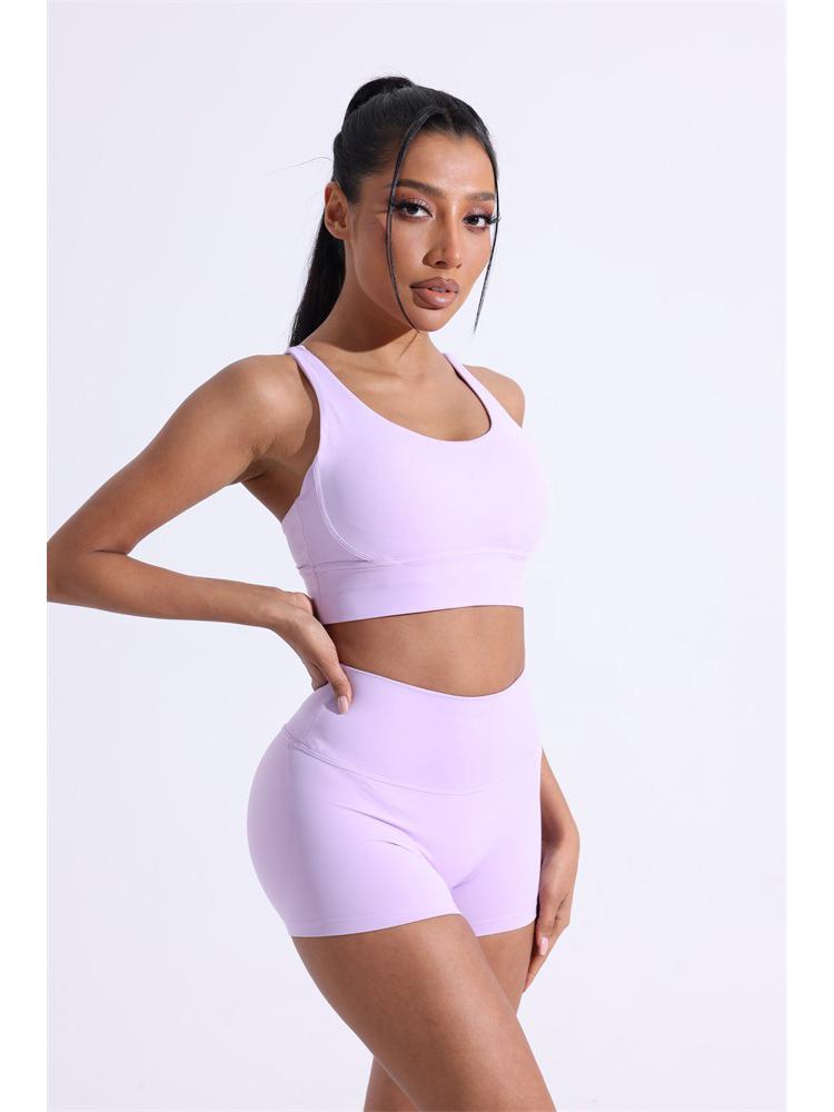 Nude Feel Women's Cross-Back Yoga Sports Bra