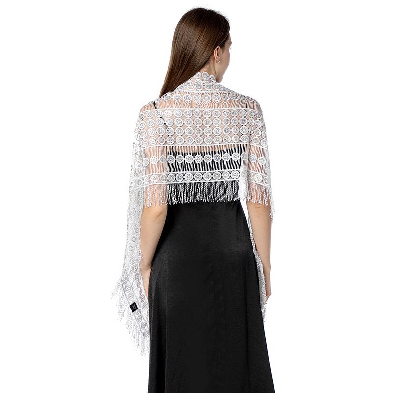 Luxury Sequin Embroidery Shawl with Fringe - Perfect for Brides, Bridesmaids, Weddings, and Evening Gowns