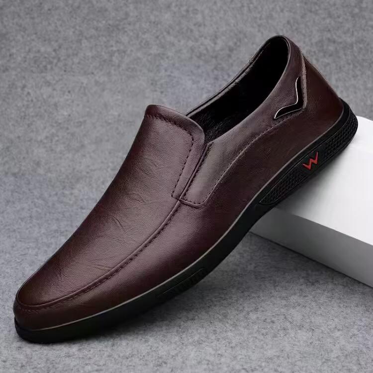 Scarpe casual in pelle per raccogliere perdite pelle morbida suole morbide Scarpe Doudou coprono i piedi