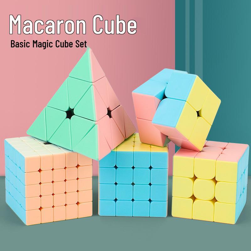 Magic Dragon Macaron Color Cube Pyramid - Multi-Layered Educational Toy for Children