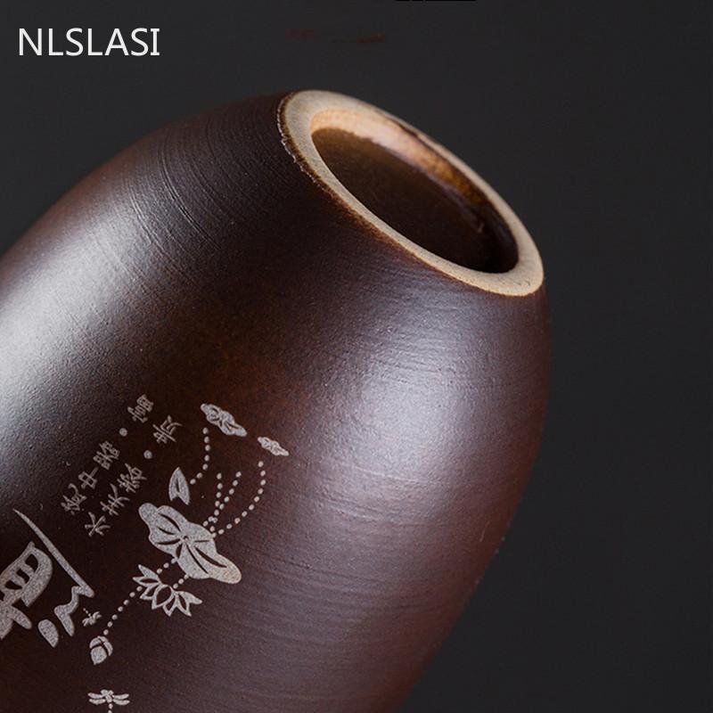 2 Pcs/set Yixing Purple Clay Teacup Coffee Cup Oolong Tea Handmade Boutique Tea Bowl Master Teacup Portable Personal Single Cup
