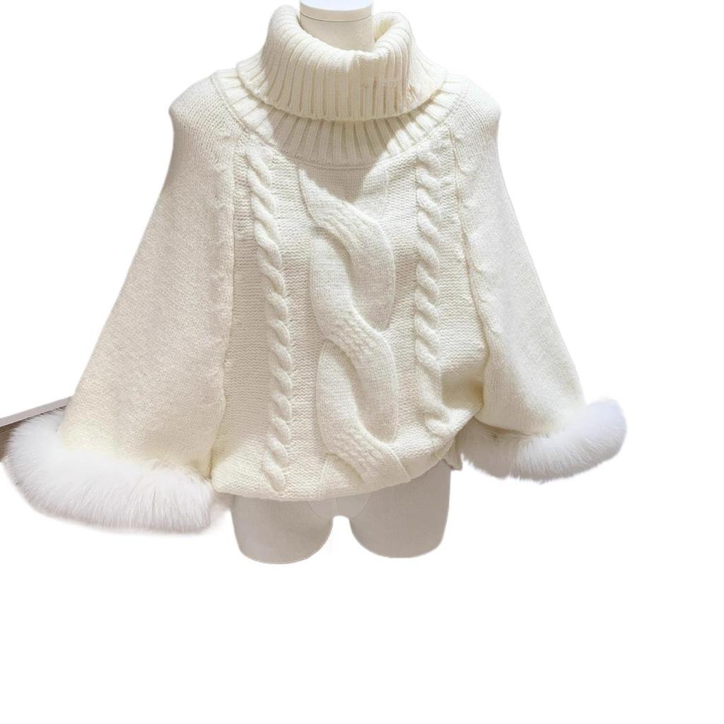 Autumn/Winter 2025 One-Shoulder Knit Cape Top