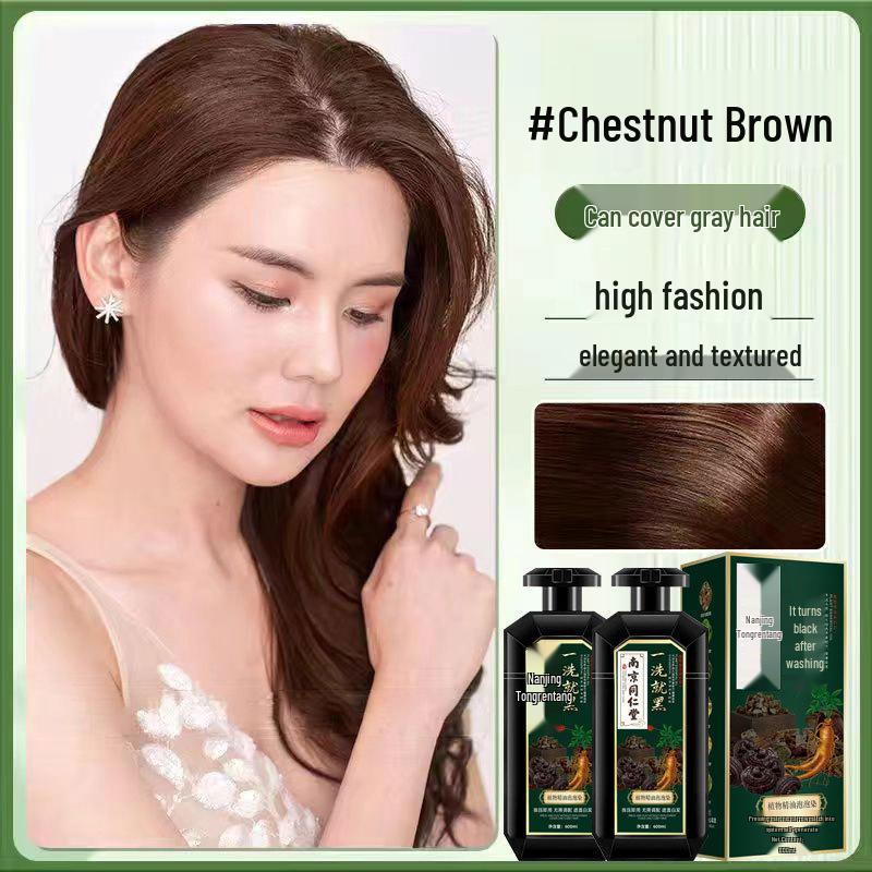 Nanjing Herbal Flowing Bubble Black Hair Dye - Natural Plant Extract