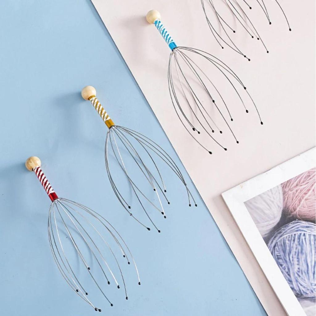 Octopus Head Massager: Five-Claw Scalp Scratcher for Itch Relief & Relaxation