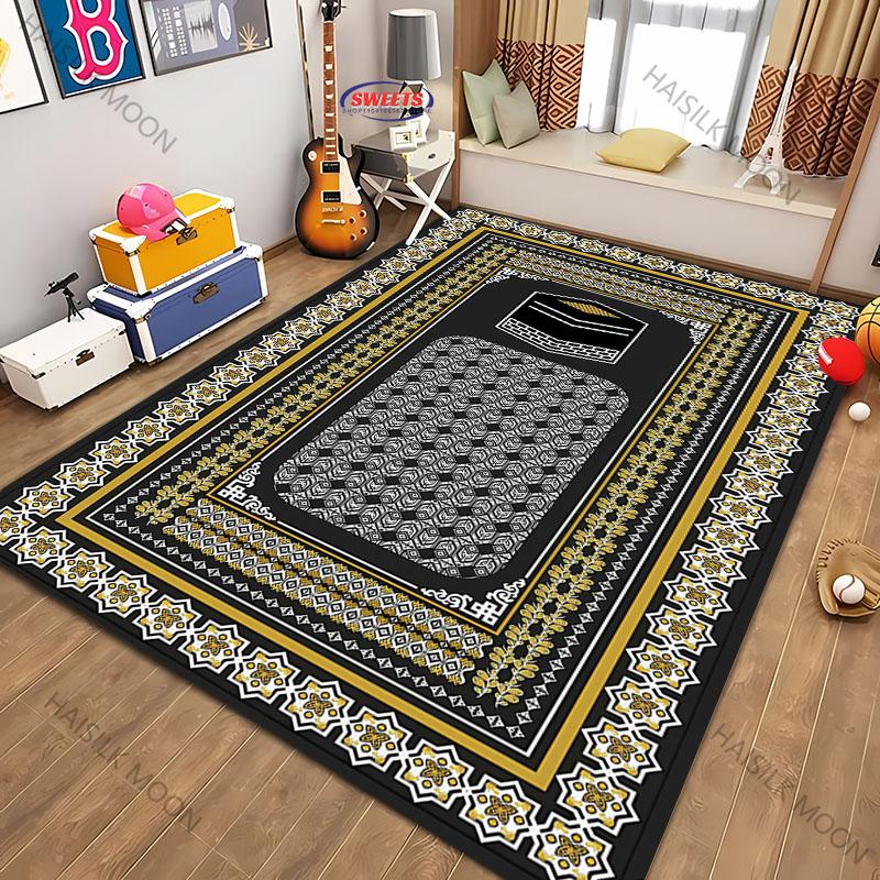 17 Style Islam Prayer Rug for Muslim Ramadan Soft Man Prayer Mat Portable Kids Bedroom Carpet Daily Prayer Mat Eid Al-Fitr Gifts