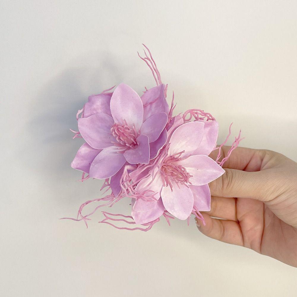 Süßer Floraler Entenschnabelclip Elegante Haaraccessoires Temperament Süße Spangen Party