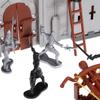 56 dílů 3D hrad Stavebnice Rytířský střet Herní sada Dětské DIY montážní hračky