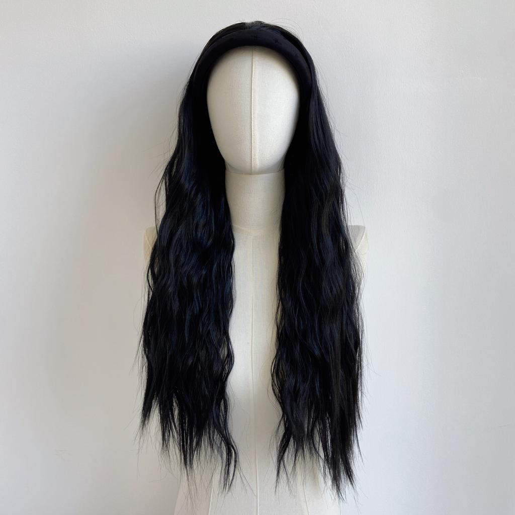 Wig Fashion European American Women's Fluffy Simulated Hair Hoop Long Straight Stable