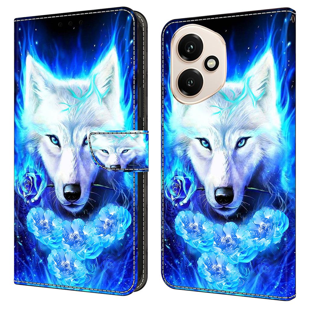 Для Honor 400 5G (Глобальний) Шкіряний чохол з друком візерунка Гаманець Підставка Відкидна кришка для телефону