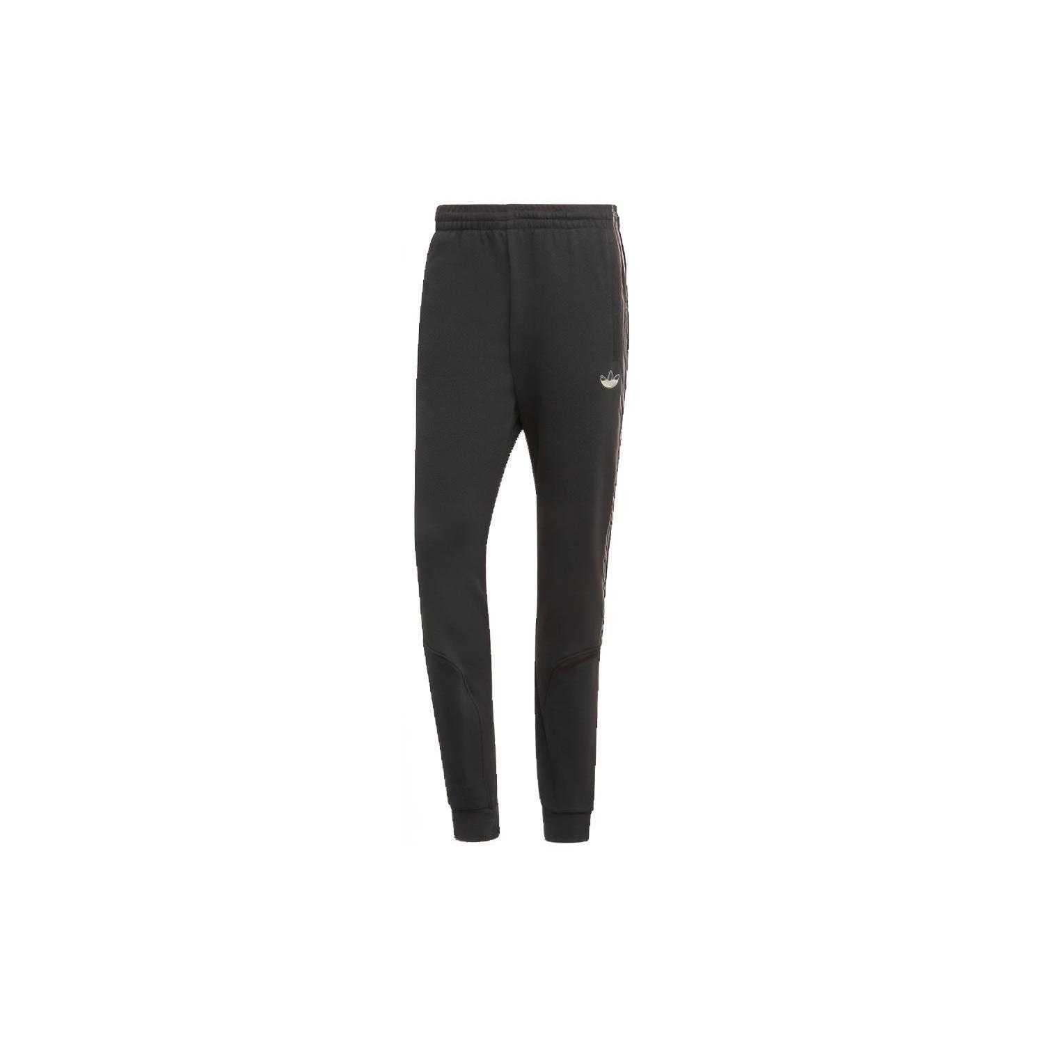 adidas originals Sprt Sweatpants Casual Sports Knit Bundle Feet Long Pants Black Men s GN2426 XL