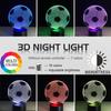 Night Led 3d Light Football Desk Lamp Illuminating Lights 7 Color Remote Gift