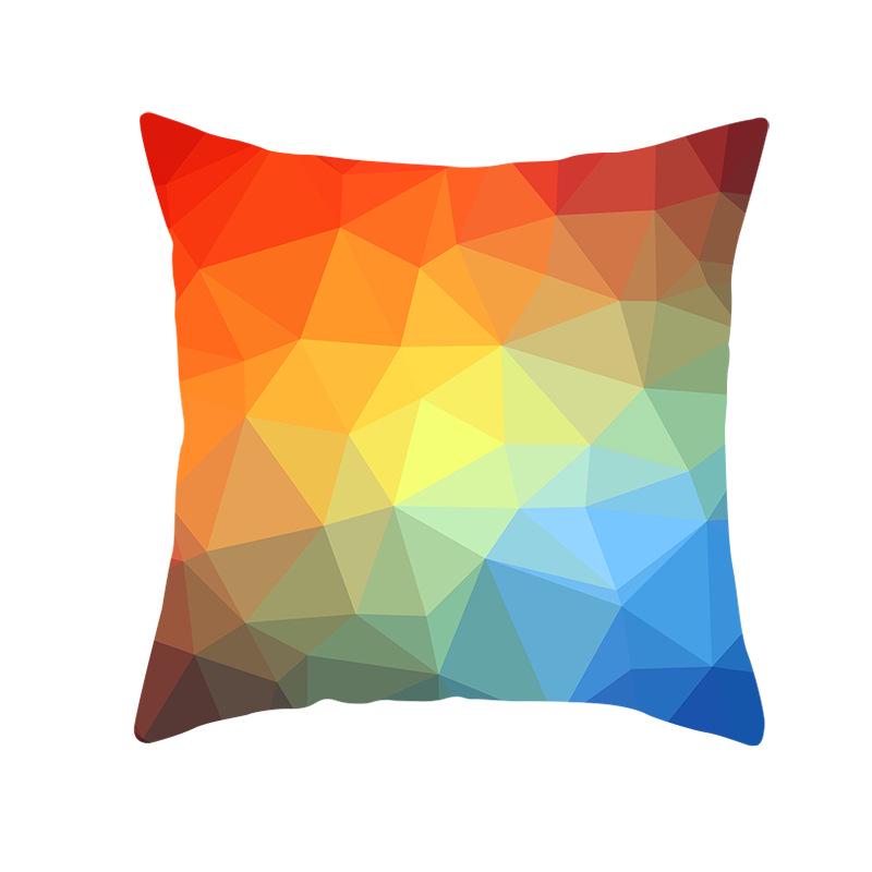 Household Products Colorful Printed Geometric Mirror Space Pillow Case Cushion Waist Pillow Case