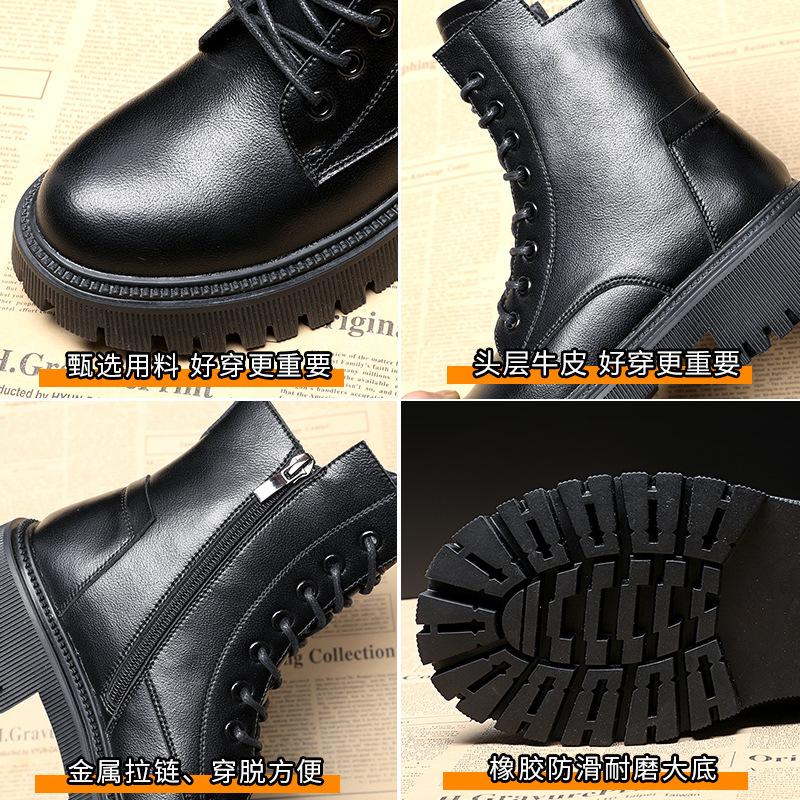 Martin boots autumn and winter new platform short boots British style retro locomotive boots