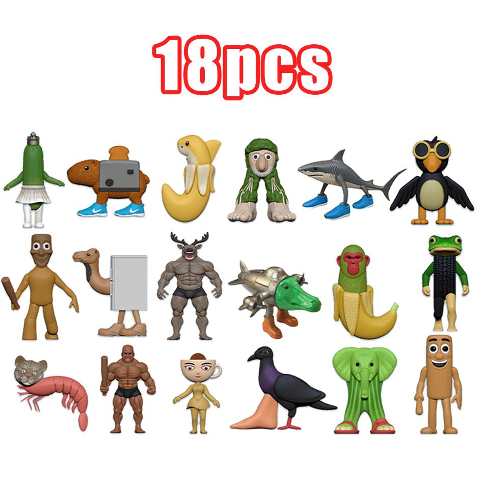 İtalyan Beyin Çürümesi Sahur Figürü Oyuncak Tralalero Tralala Figürleri Bombardino Timsah Şempanze Bananini Model Dekor Bebek Hediye