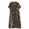 Summer New Round Neck Short-sleeved Single-breasted Casual Vacation Loose Pendulum Bohemian Foreign Trade Dress Women