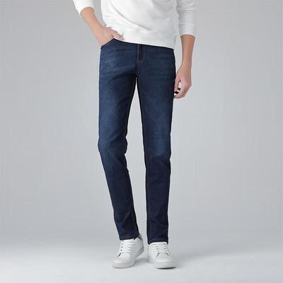 Fengxun Men's Straight-Leg Summer Denim Jeans