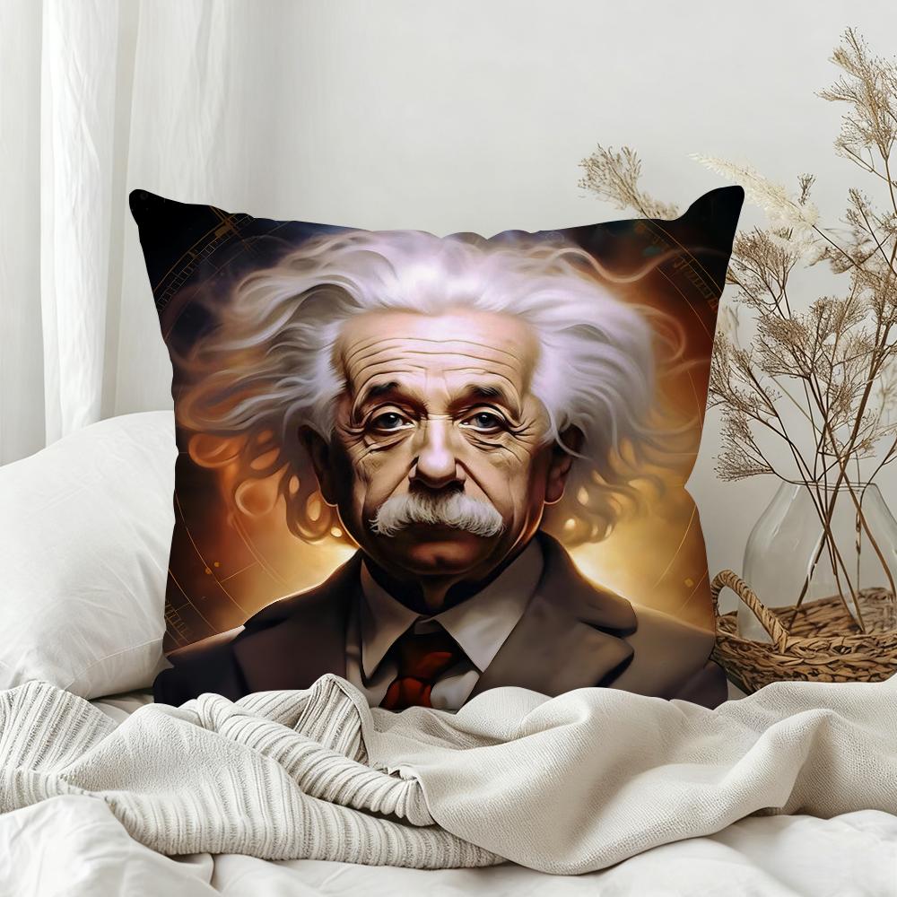 Fun Math Cool Pillow Case Bedroom Sofa Living Room Backrest Decoration Square EEinsteinS Cushion Nap Time