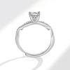 Women Moissanite Ring Love Intertwined Twisted Vine Design Diamond Ring Elegant Jewelry Gift For Her Anniversary