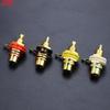 4 Pcs Solderable Rca Panel Mount Plug Female Jacks Socket Connector Chassis Amplifier Terminal Adapter Coupler for Amp (2 Pairs)