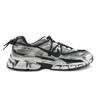 Nike Initiator Fabric Slip Resistant Abrasion Resistant Low Top Running Shoes Men's Black Silver 394055-001(Team162-)