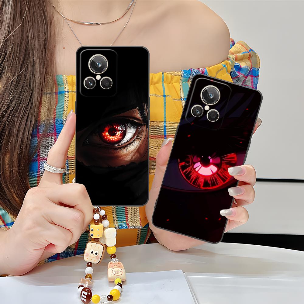 Anime Eyes Phone Case for Realme GT 8 Neo Pro C75 73 71 C67 65 C55 53 C35 31 C20 15 Soft TPU Shockproof Cover