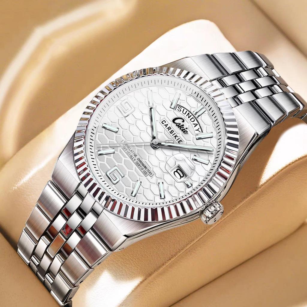 Sternenhimmel-Serie Herren Automatische Mechanische Uhr: Leuchtend, Wasserdicht, Schweizer Quarz für Tag und Nacht