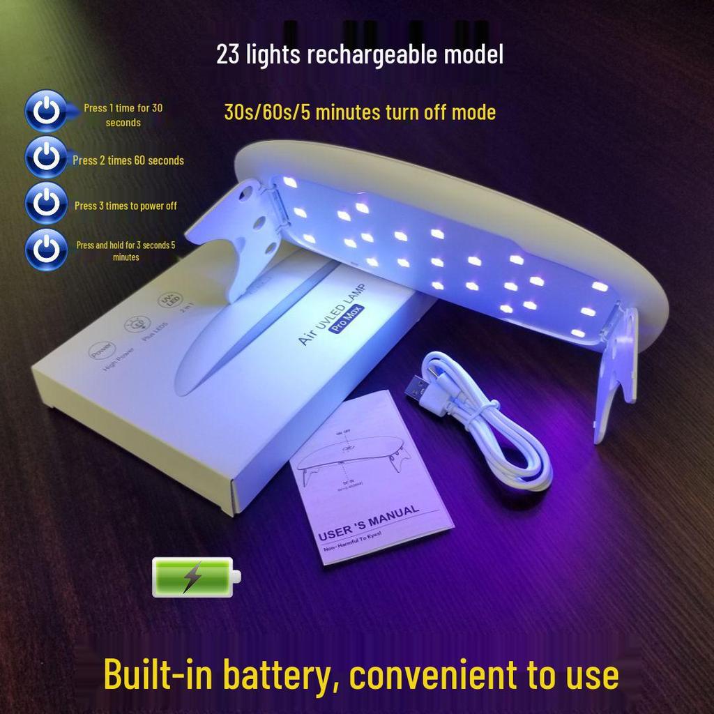 Fast UV Nail Polish Gel Curing LED Lamp with Light Therapy
