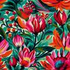 Outdoor Dekostoffe Oxford - Blumen- Dx2088