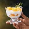 Trendy INS Style Glass Dessert & Drink Cup for Ice Cream, Milkshakes, and Juices