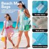 Beach Bag Portable Mesh Children's Toys Quick Storage Bag Travel Folding Storage Bag Outdoor Finishing Mesh Bag