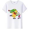 Y2K Tshirt Kawaii Clothes Tops Unisex Cartoon Winnie The Pooh Tigger Graphic T-shirt Summer Blouses White Tees