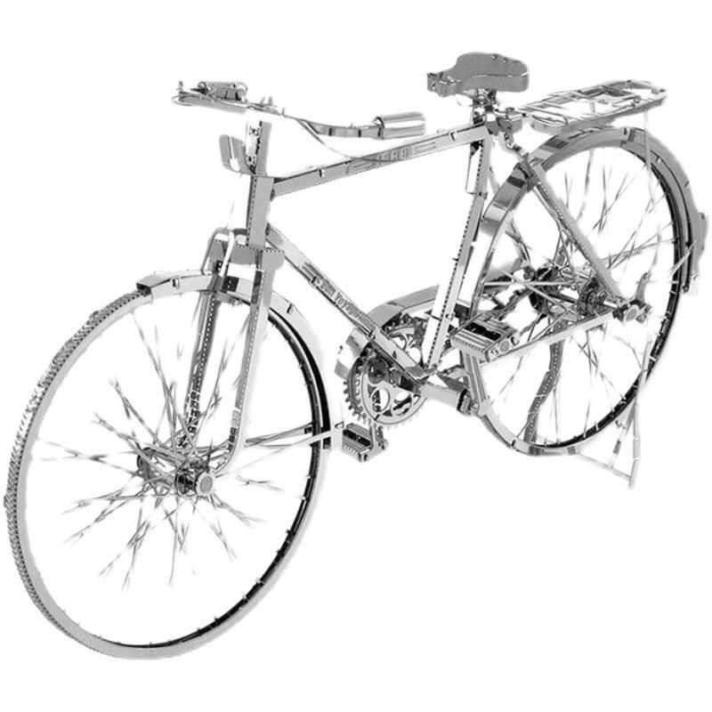 Retro 3D Metal Bicycle Puzzle: DIY Nostalgic Handmade Assembly Model