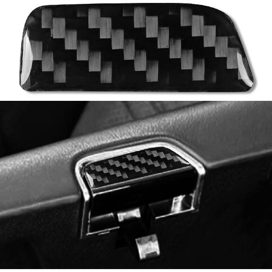 

NVCNX Real Premium Carbon Fiber for Cadillac CTS Accessories 2014-2019 2015 2016 2017 2018 Car Dash Board Dashboard Passenger Side Panel Cover Center Console Armrest La